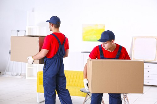 Removal van in Harrow loading household belongings for a local move
