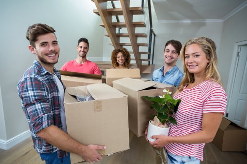 Professional removal van in Harrow assisting with a family home relocation