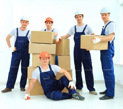 Sorting cardboard and reusable items at a local transfer station