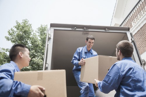 Estimator reviewing item list for a Harrow removals quote