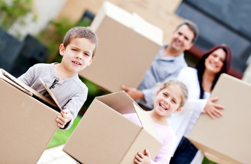 Student packing essentials for a move in Harrow