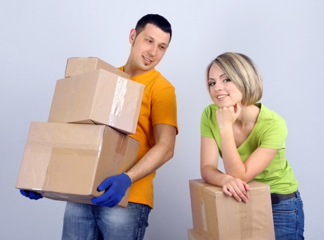 Domestic removals team loading furniture in Harrow
