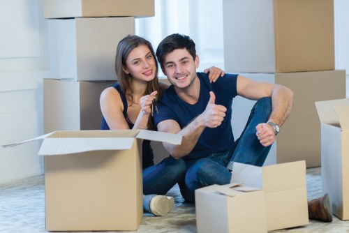 Careful packing of household items for a Harrow relocation